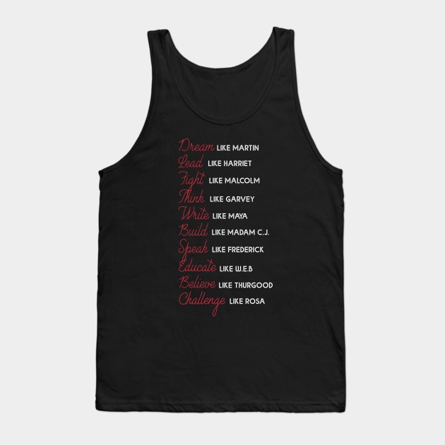 dream like martin black history Gift idea Tank Top by Lones Eiless